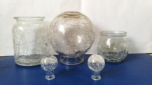 玻璃灯罩圣诞地坪灯罩裂纹玻璃灯罩